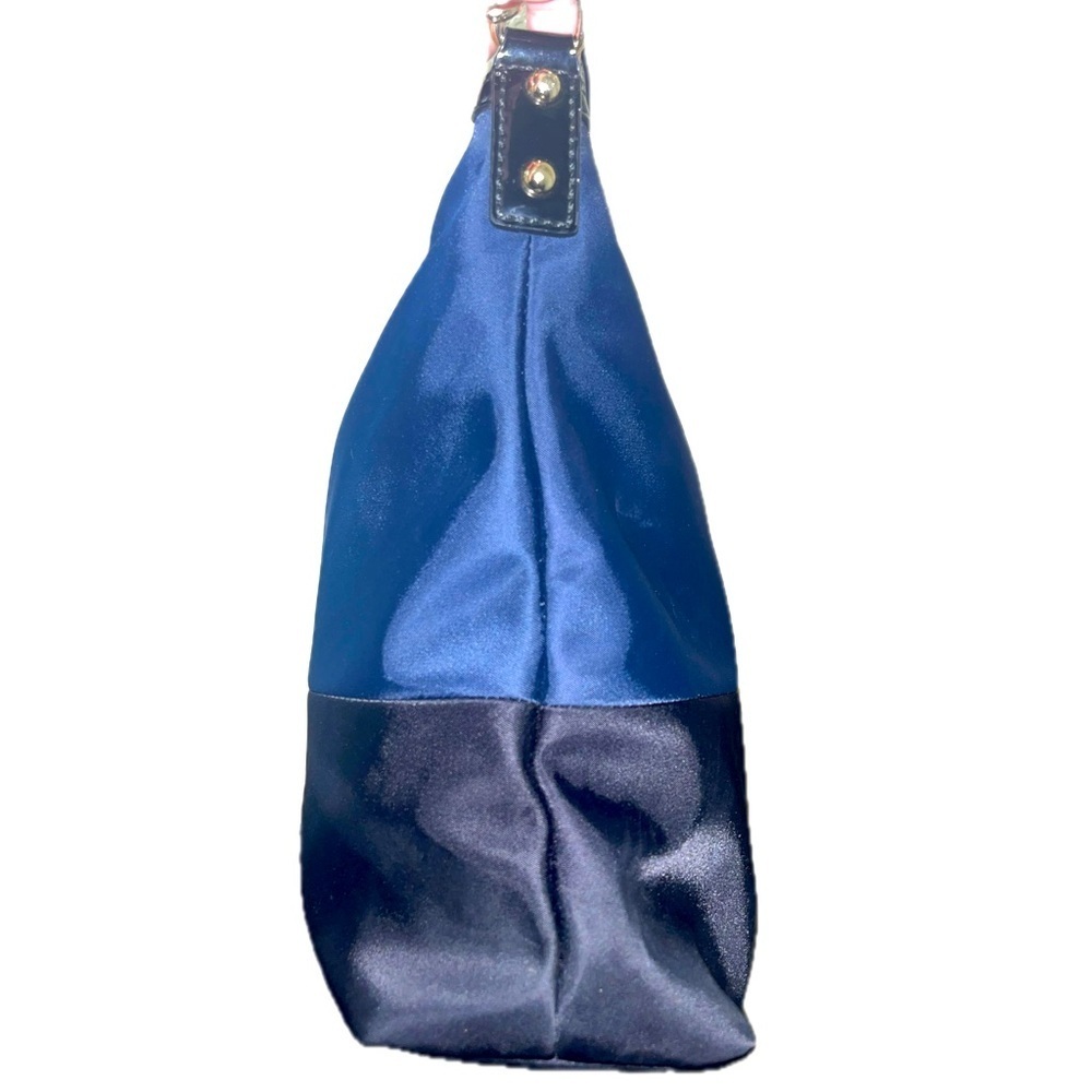 HP 🎉Kate Spade Blue Black Color Block Nylon Serena Top Handle Handbag Hobo Purse - Picture 6 of 16